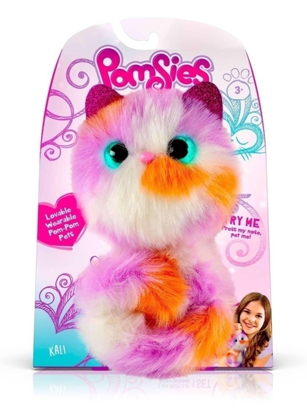 Pomsies Wearable Kali Talking Purring Pom-Pom Pet NIB Pom Pom Exclusive Fun!